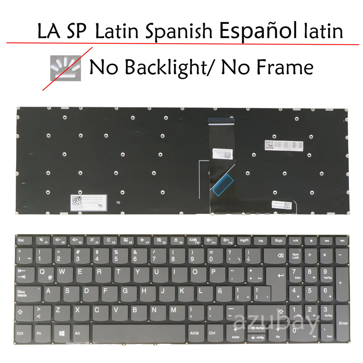 AZERTY Keyboard for Lenovo IdeaPad 3-15 Series – LA/Belgian
