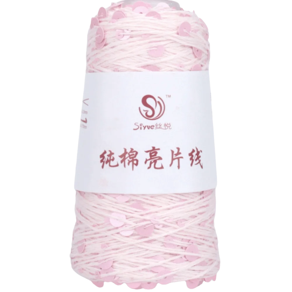 Sequin Glitter Hand Knitting Yarn – Polyester Bead Craft Thread