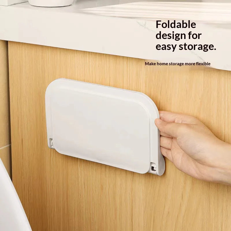 Punch-Free Folding Wall Shelf – Space-Saving Storage Tray