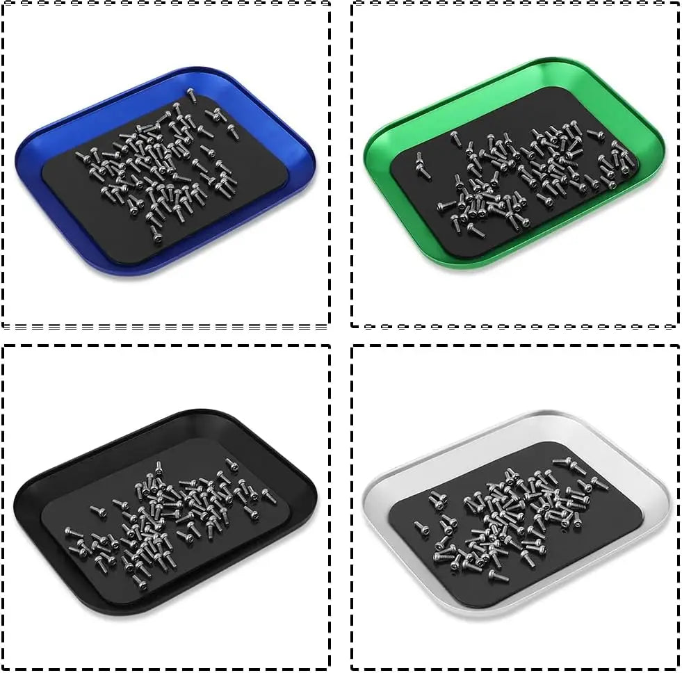 Magnetic Screw Tray Aluminum Alloy RC Model Repair Tool Board