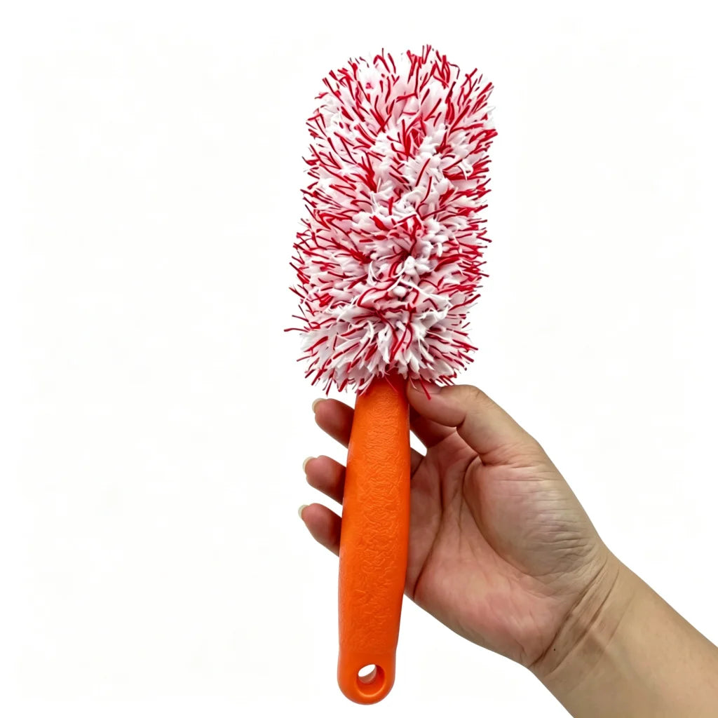 VIBE Wheel Cleaning Brush – Soft Bristle Car Detailing Tool