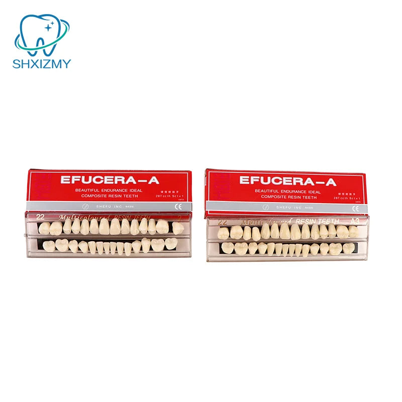 28-Pc Acrylic Resin Denture Teeth Set & 3D Shade Guide