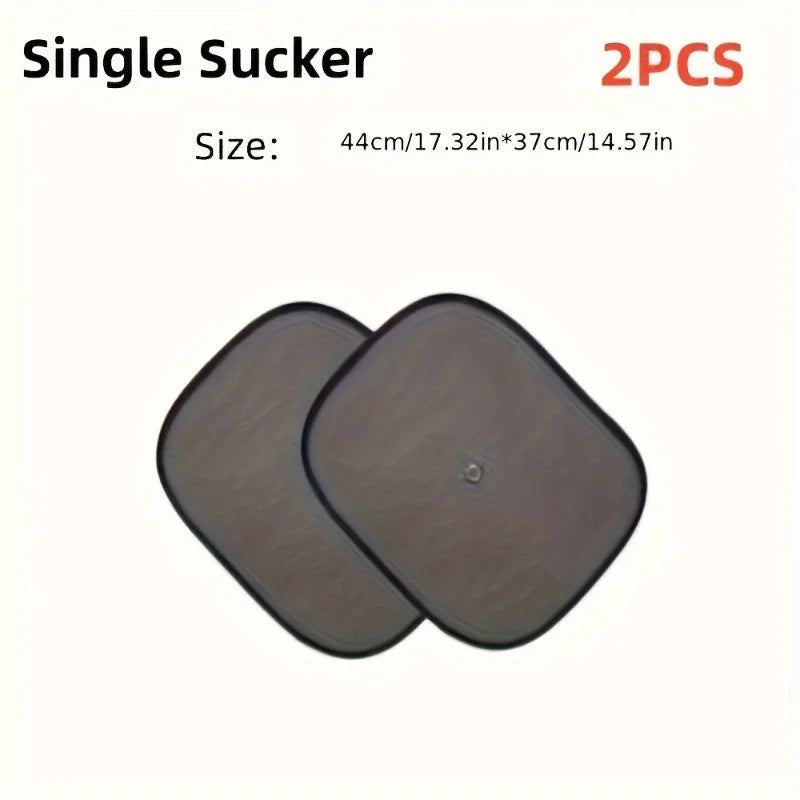 2-Pack Roll-Up Car Window Sunshade – Electrostatic Mesh Side Shade