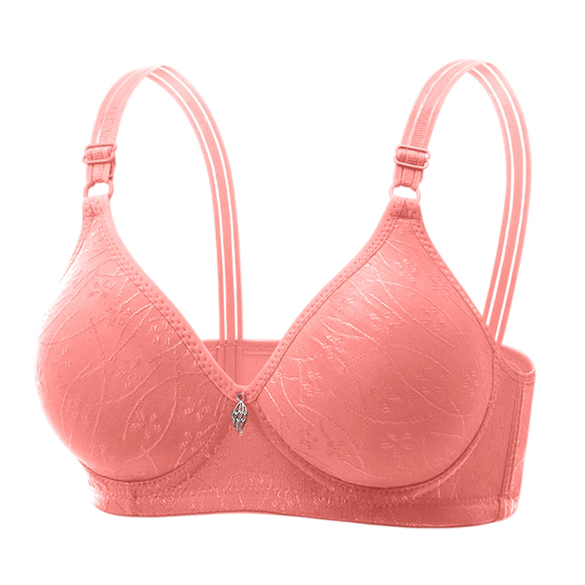 Women's Wire-Free Seamless Bra – Bamboo Charcoal Cup Sizes 36–44