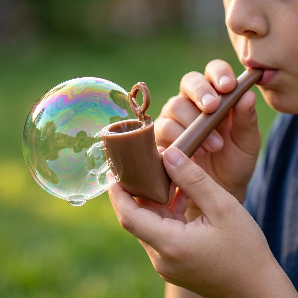 Vintage Wizard Pipe Bubble Maker – Retro Novelty Gift Toy
