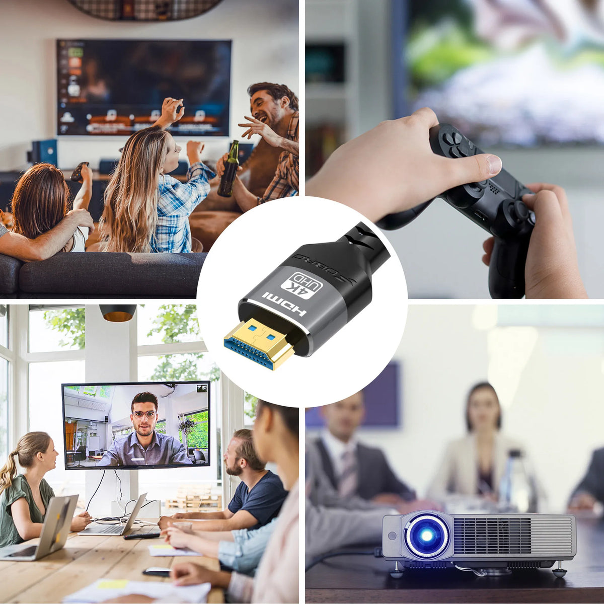 HDMI 2.1 Cable 8K@60Hz 4K@120Hz 48Gbps Ultra High Speed HDR