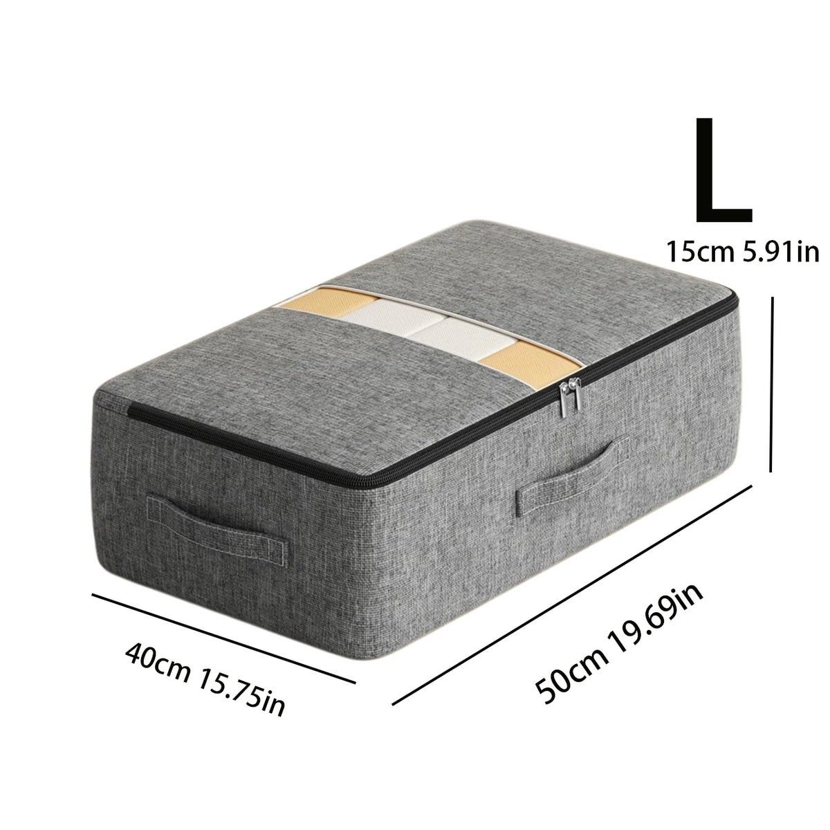 Underbed Storage Bags Foldable Nonwoven Dustproof Quilt Organizer
