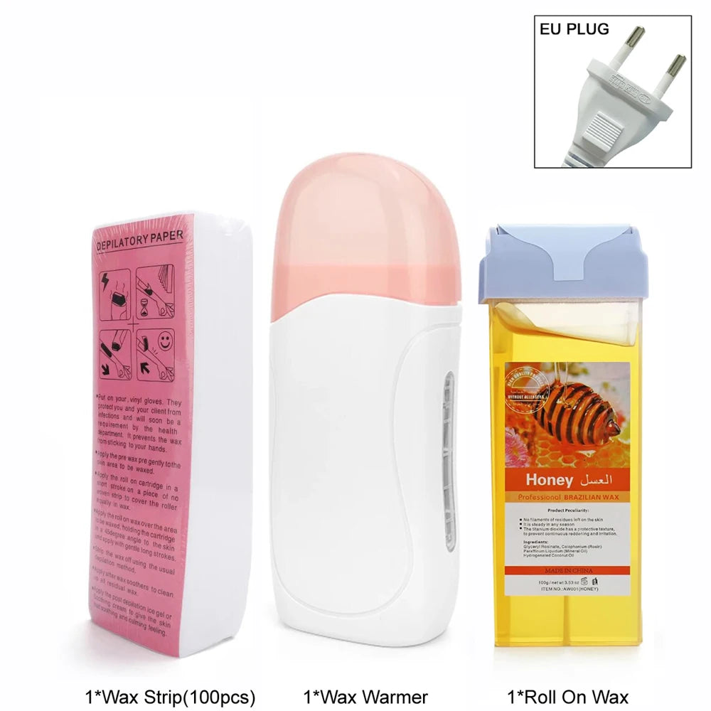 Unisex Roll-On Wax Heater Kit – Hot Cartridge Warmer Set
