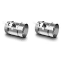 2-Pack 4" HVAC Manual Volume Damper with Sleeve – Galvanized