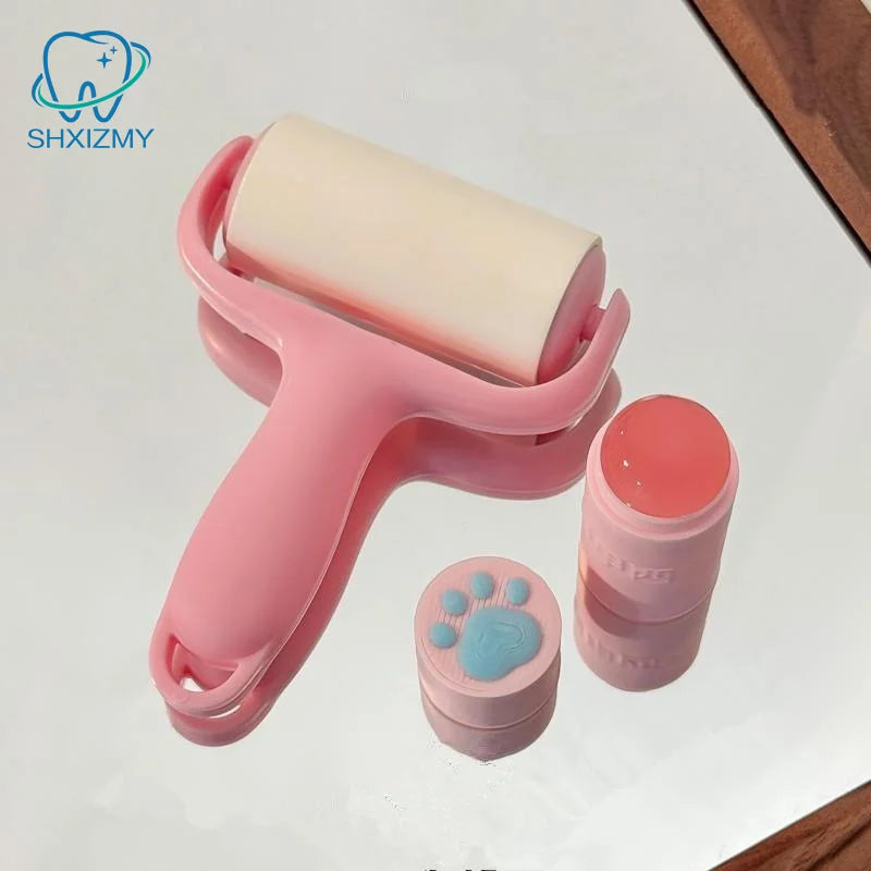 Paw Print Nail Art Stamper & Lint Roller Combo Kit