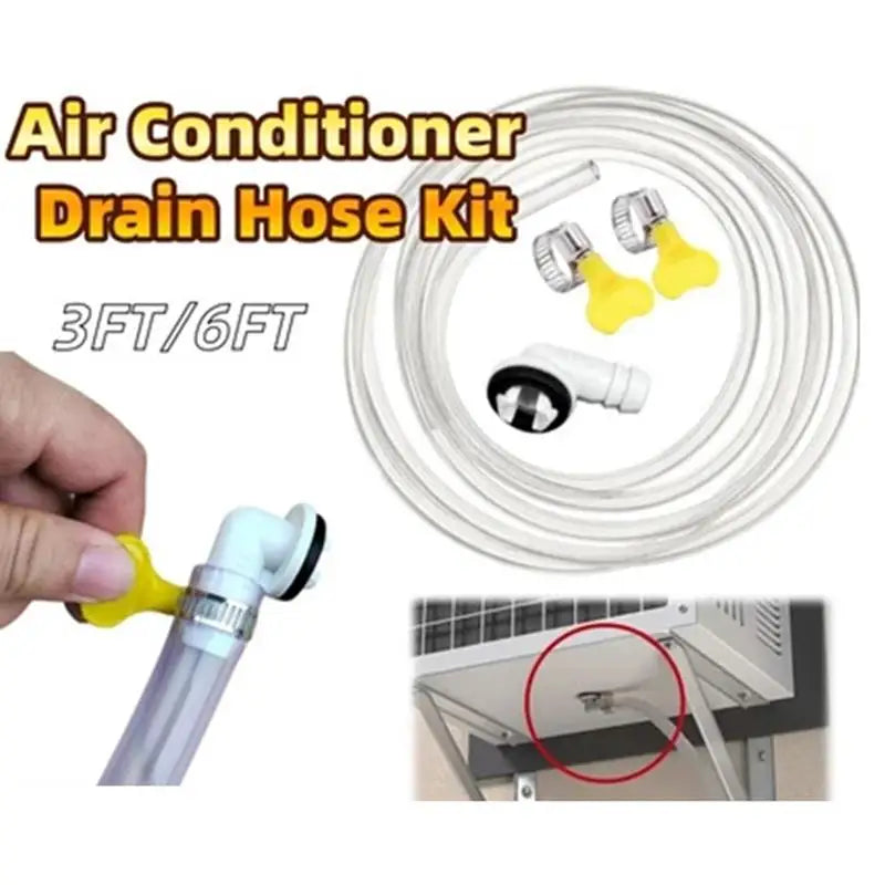 AC Drain Hose Kit 3/6 FT – Mini Split & Window Air Conditioner