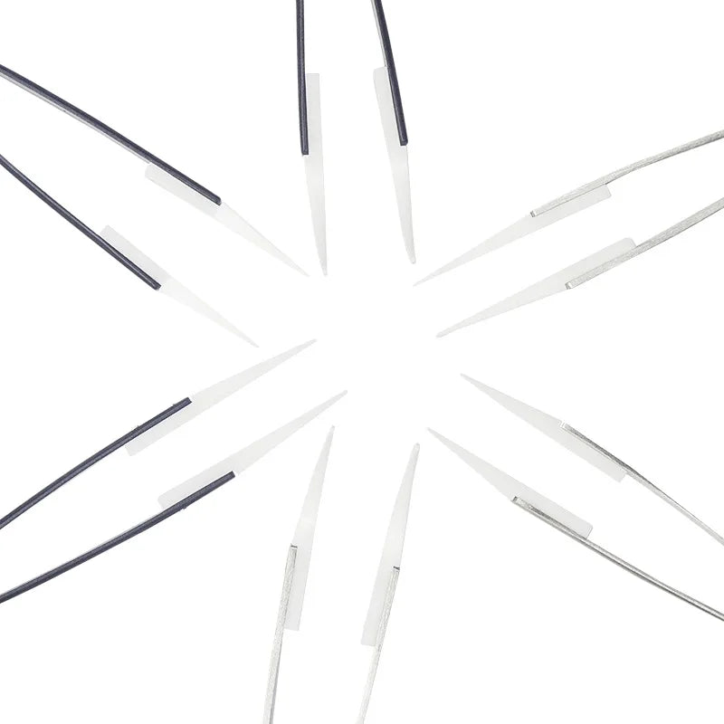 2-Pack Ceramic Tip Stainless Steel Soldering Tweezers