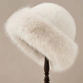 Women's Faux Fox Fur Winter Hat – Windproof Ear Warmer Ski Cap