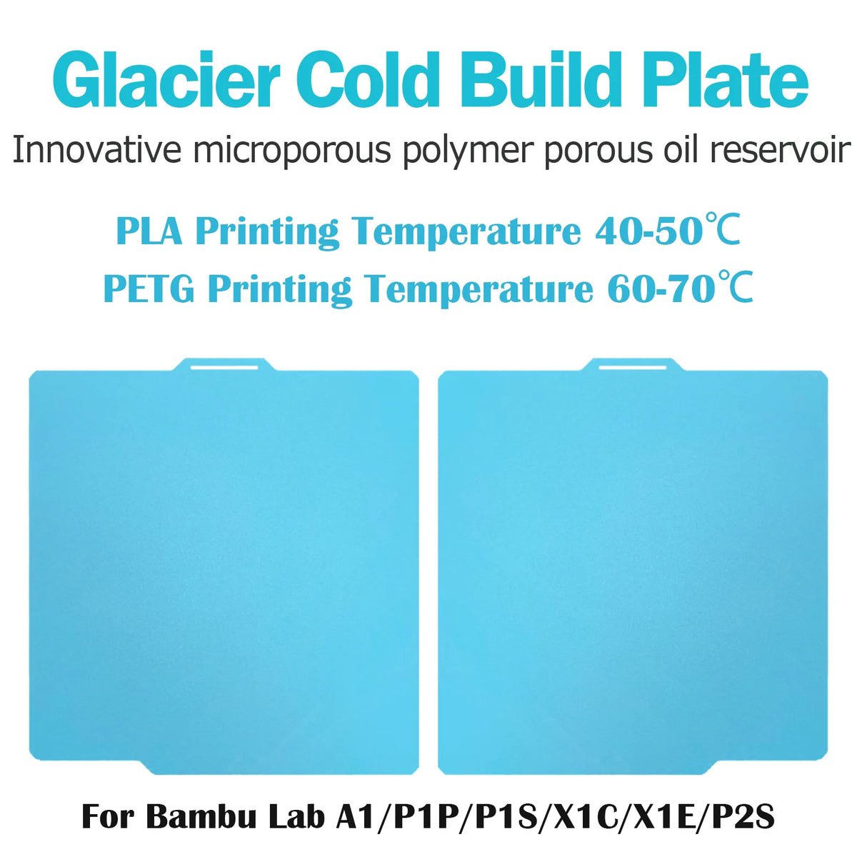 BEGRINT Cool Plate for Bambu Lab A1 P1S H2D Spring Steel
