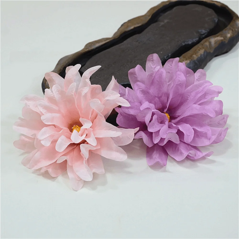 10-Pack Artificial Silk Orchid Flower Heads 15cm Multicolor