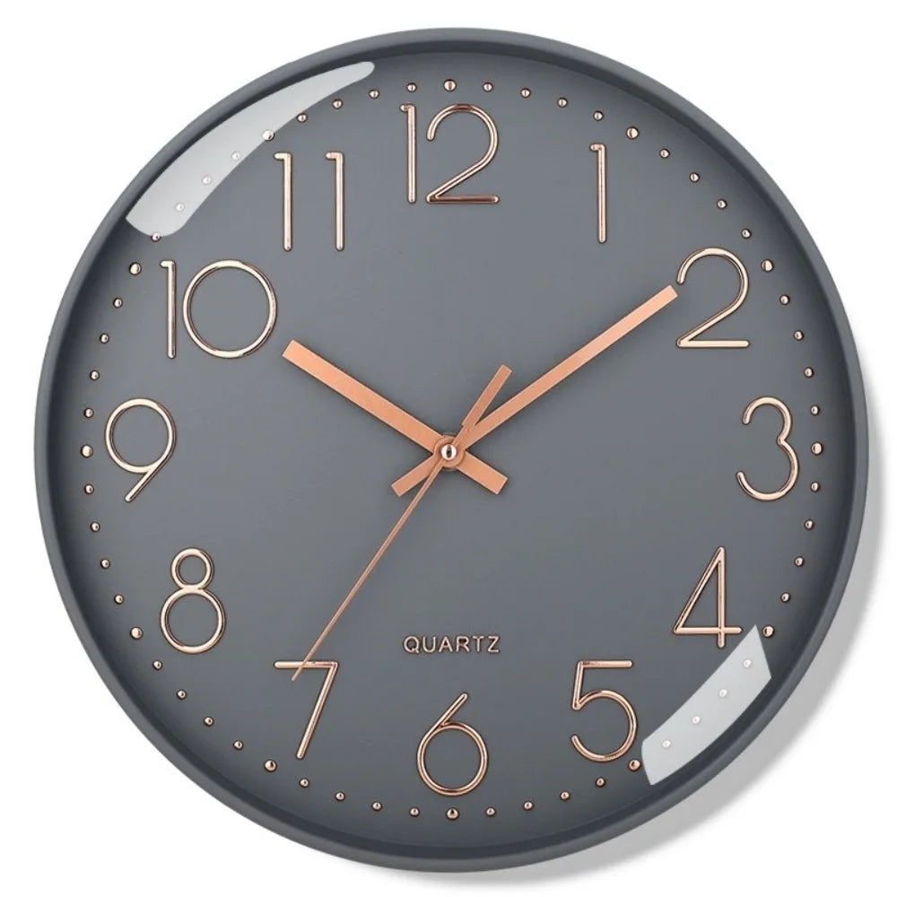 8 Inch Silent Quartz Wall Clock – Battery Operated Home Decor