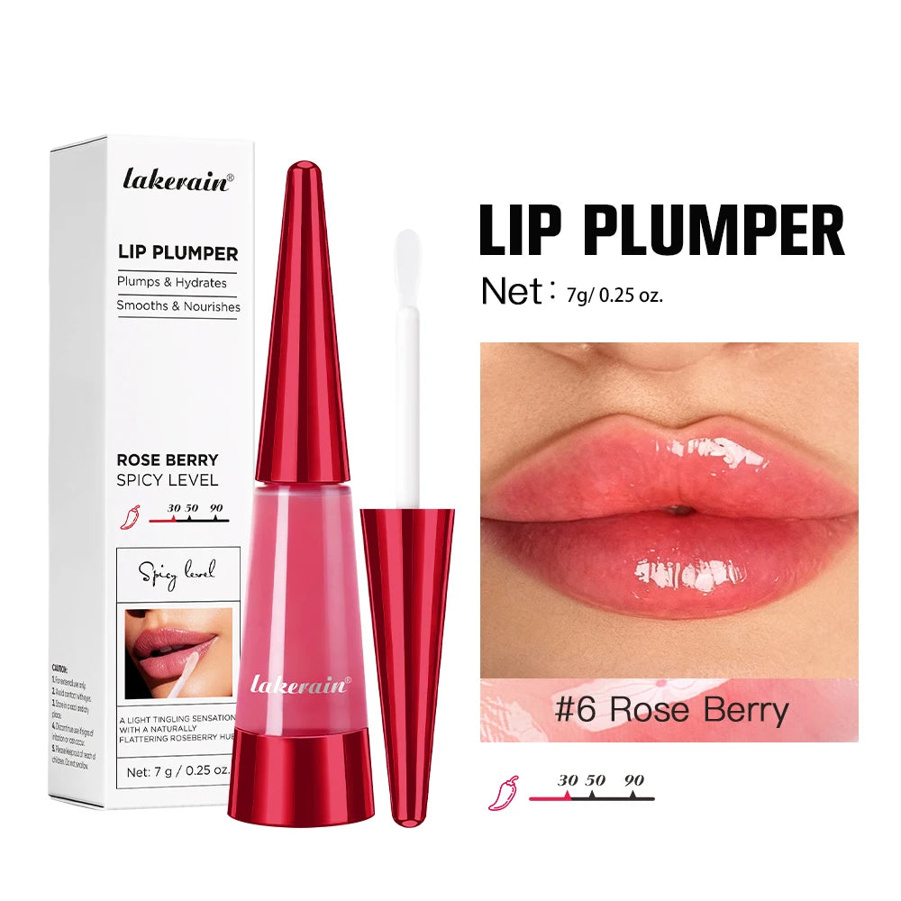Lakerain Lip Plumper Gloss – Hydrating Fuller Lips Korean