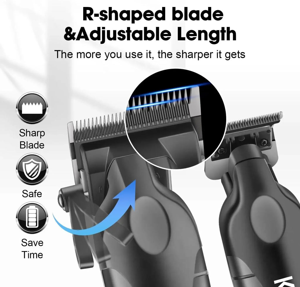 Kemei Rechargeable Hair Clipper & Trimmer Kit KM-2290 2293 1102