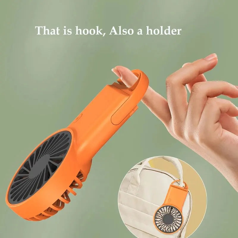 Mini USB Rechargeable Handheld Fan 3-Speed Silent – VIBE Y17