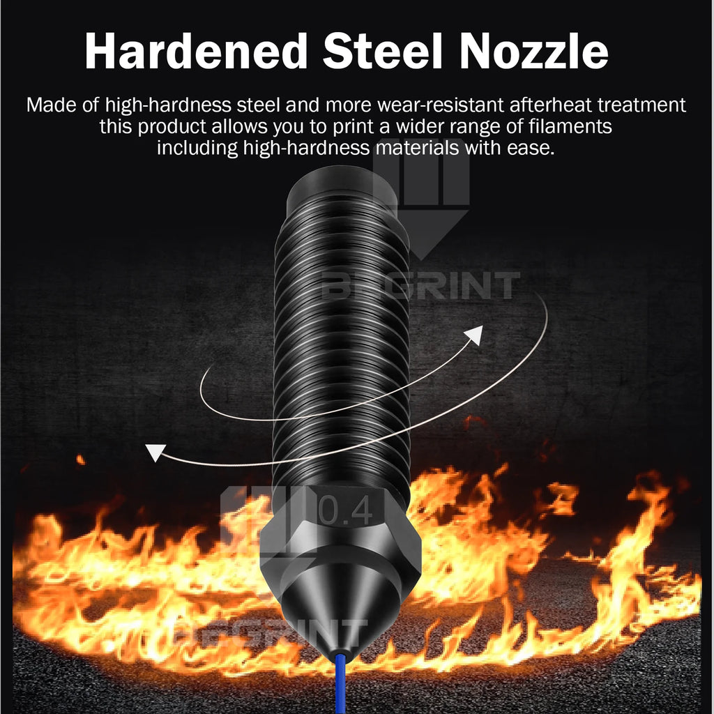 BEGRINT 0.4mm Bimetal Hardened Steel Nozzle – ELEGOO Centauri