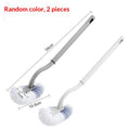 S-Shape Wall-Mounted Toilet Brush – Long Handle No-Drill