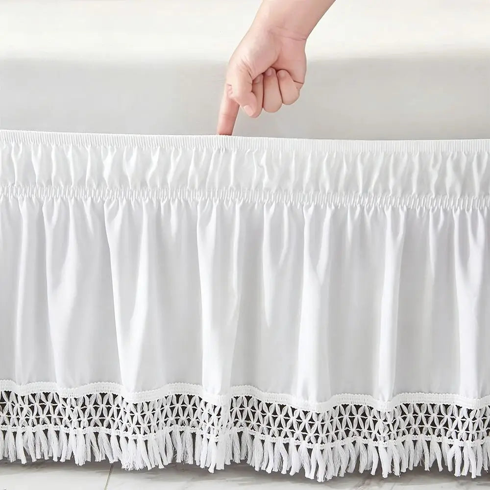 Solid Color Bed Skirt – Fade & Wrinkle Resistant | Queen King