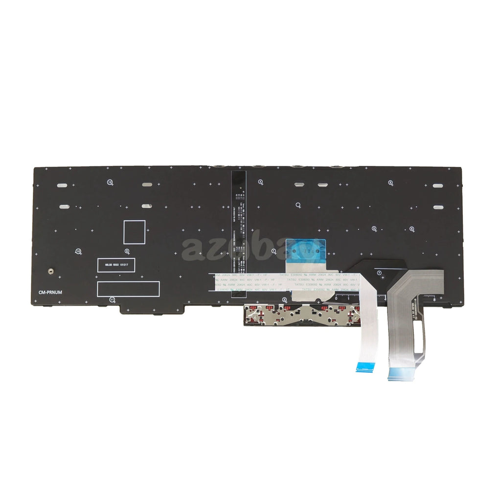AZUBAY Backlit Keyboard ThinkPad T590 P52 P72 Nordic Layout