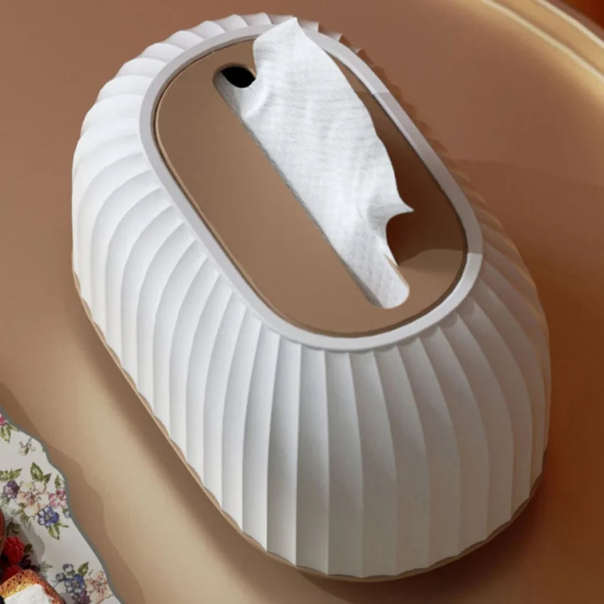 Spring Tissue Box Holder – Light Luxury Desktop Dispenser