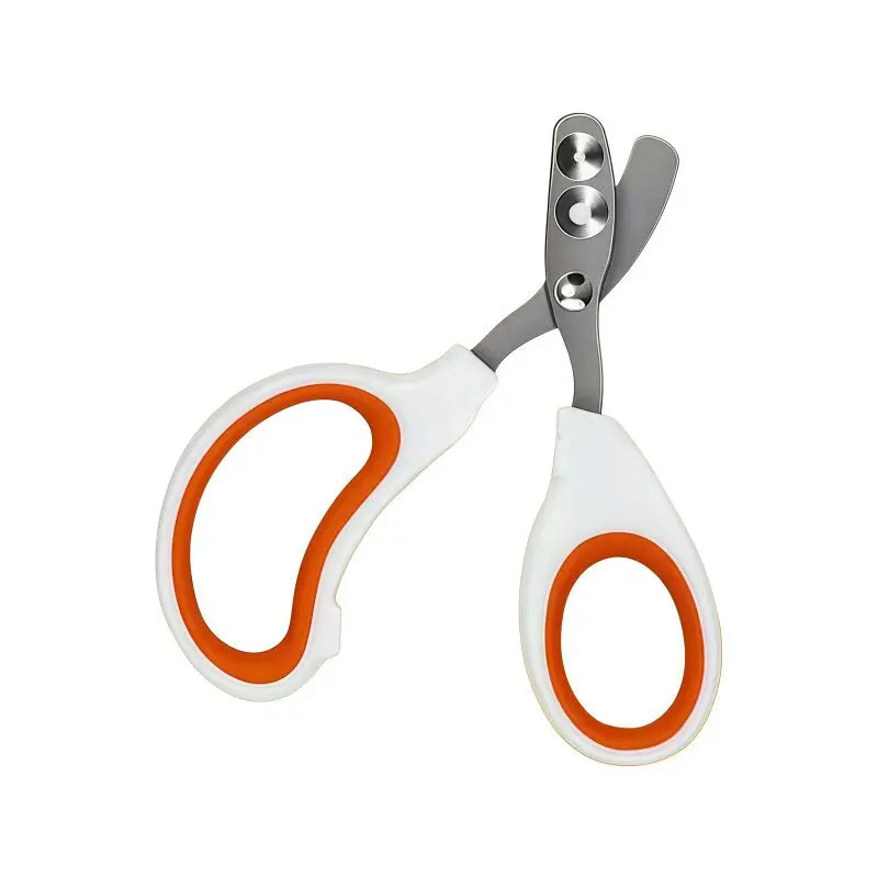 Silicone Handle Pet Nail Clipper – Stainless Steel Cat Trimmer