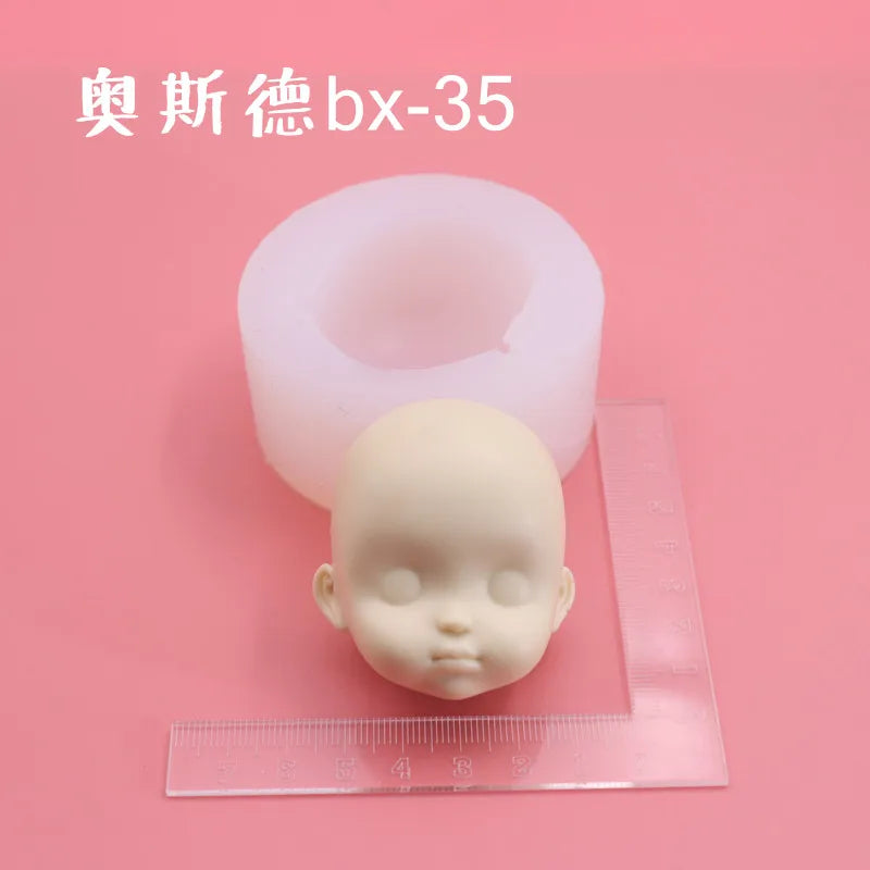 Silicone Clay Face Mold – Fondant & Pottery Sculpting Tool