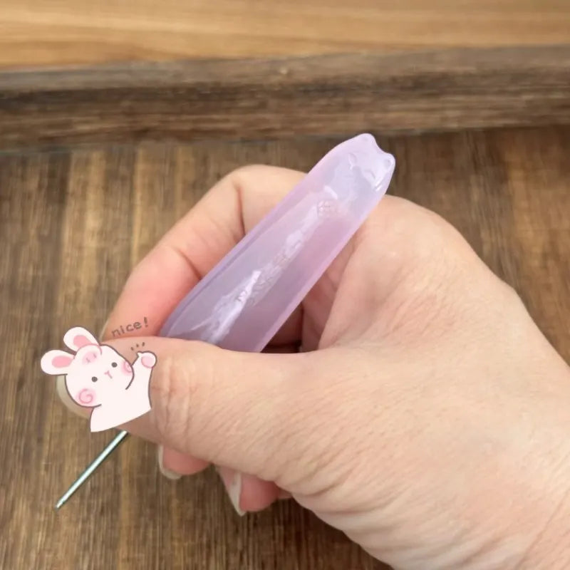 VIBE 7-Needle Fang Purple Cat Head Tattoo Needle – Luminous