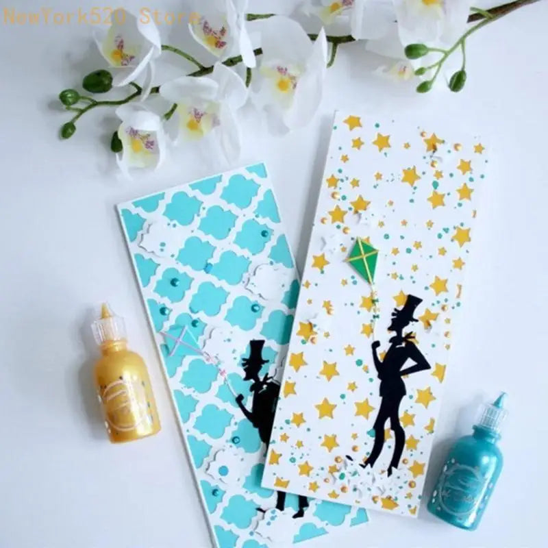 Star Background Metal Cutting Die for Scrapbooking & Cards