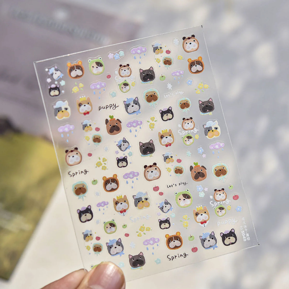 5D Embossed Teddy Bear Nail Art Stickers – DIY Manicure Decals