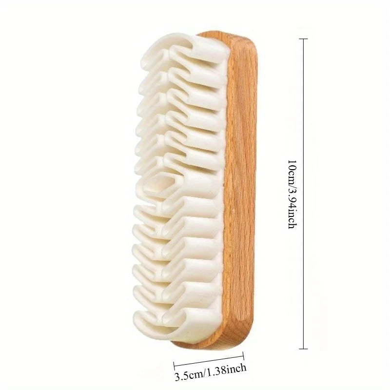 Suede & Nubuck Shoe Cleaning Brush – Gentle Rubber Bristles