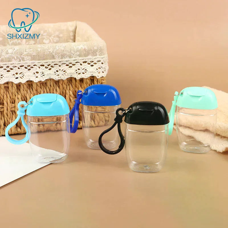 30ml Portable Refillable Bottle with Hook | Mini Travel Dispenser