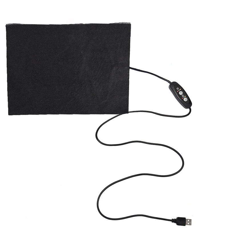 Carbon Fiber USB Heating Pad 3-Gear 5V DIY Thermal Mat