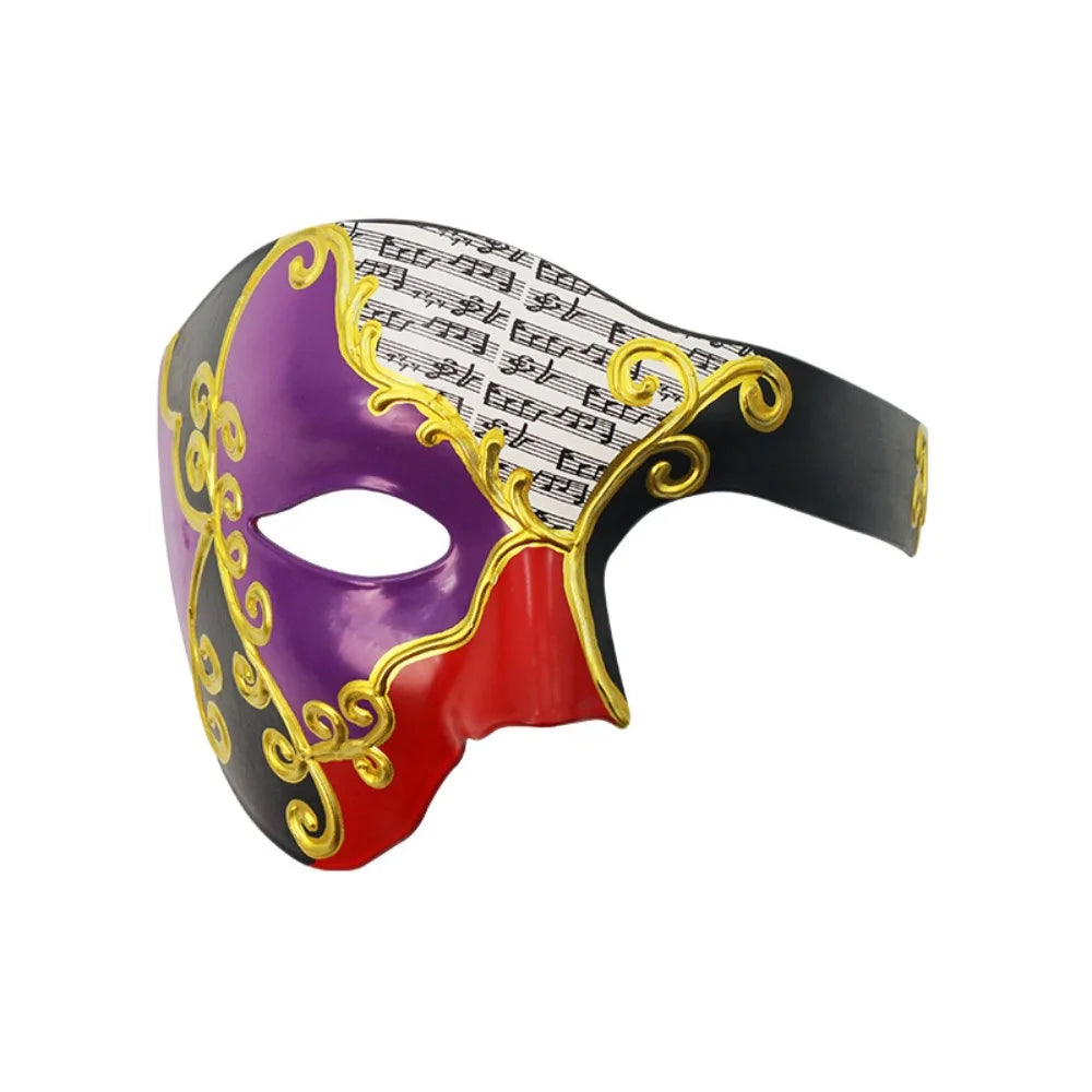 Venetian Half Face Masquerade Mask Men – Phantom Style