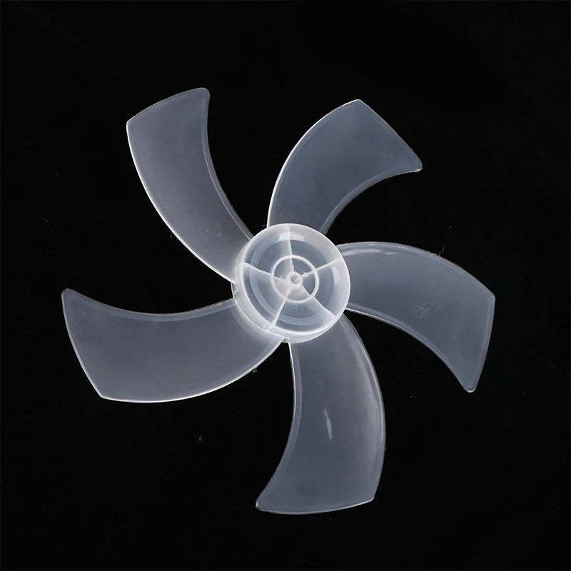 16-Inch 5-Leaf Replacement Fan Blade with Nut Cover – PP Plastic