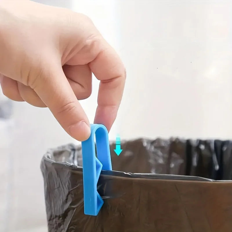 10-Pack Trash Can Clips – Non-Slip Trash Bag Holder Side Clips