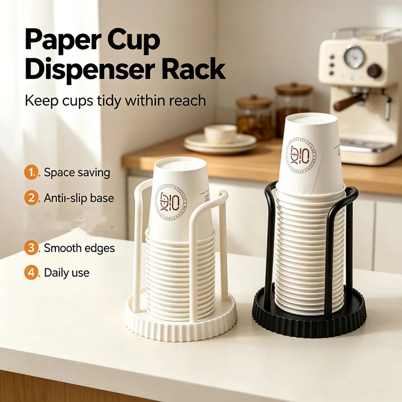 Desktop Paper Cup Dispenser & Holder – Home & Office