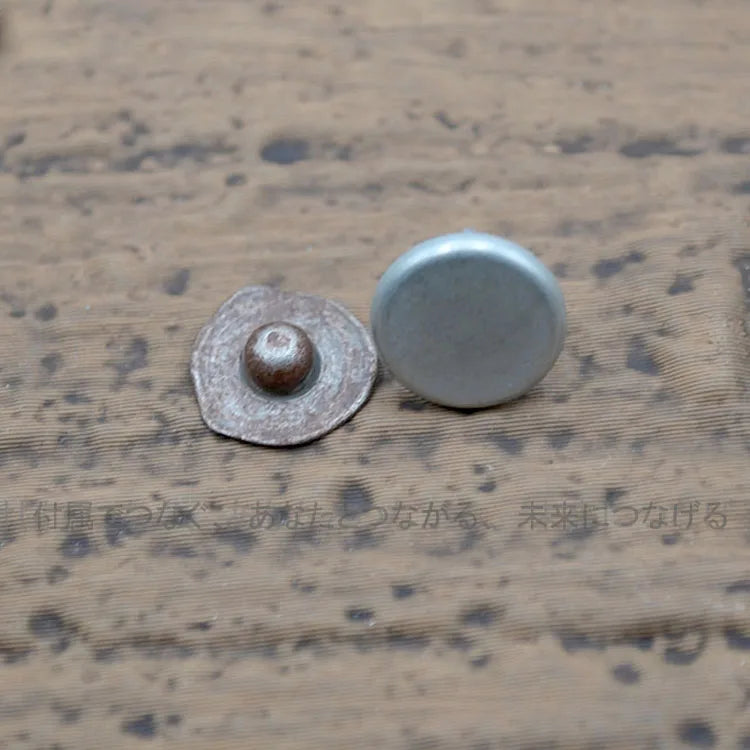 Retro Copper Pocket Rivets – Rust-Colored 4-Hole Nails