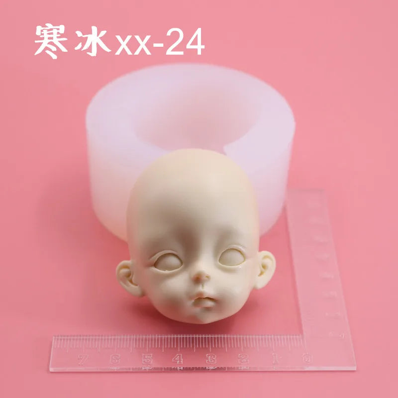 Silicone Clay Face Mold – Fondant & Pottery Sculpting Tool