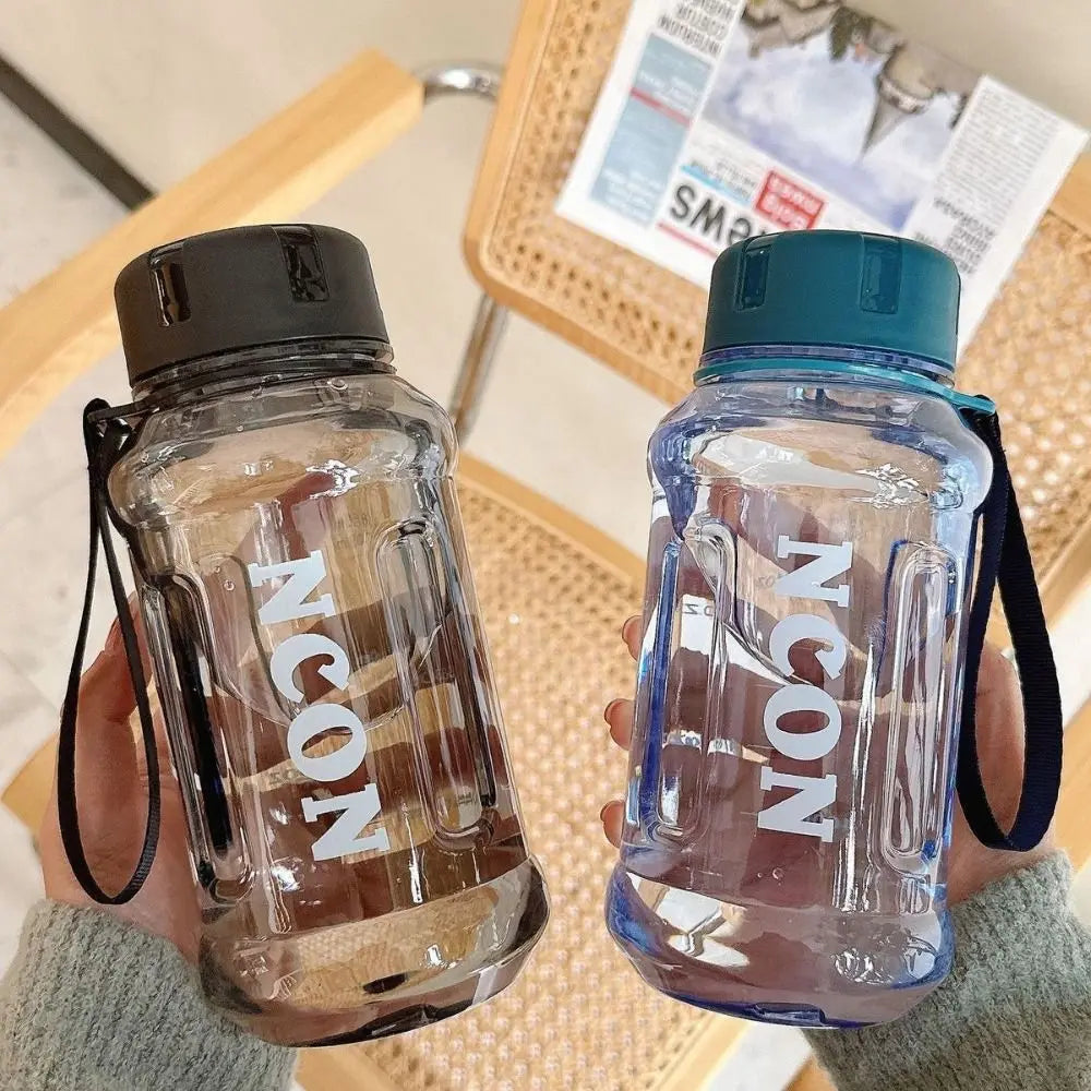 Portable Clear Water Bottle Leakproof 850–1300ml Large Capacity