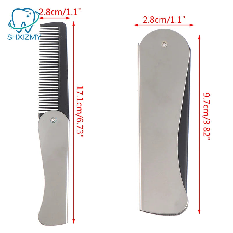 Portable Foldable Pocket Hair & Beard Comb – Compact Grooming