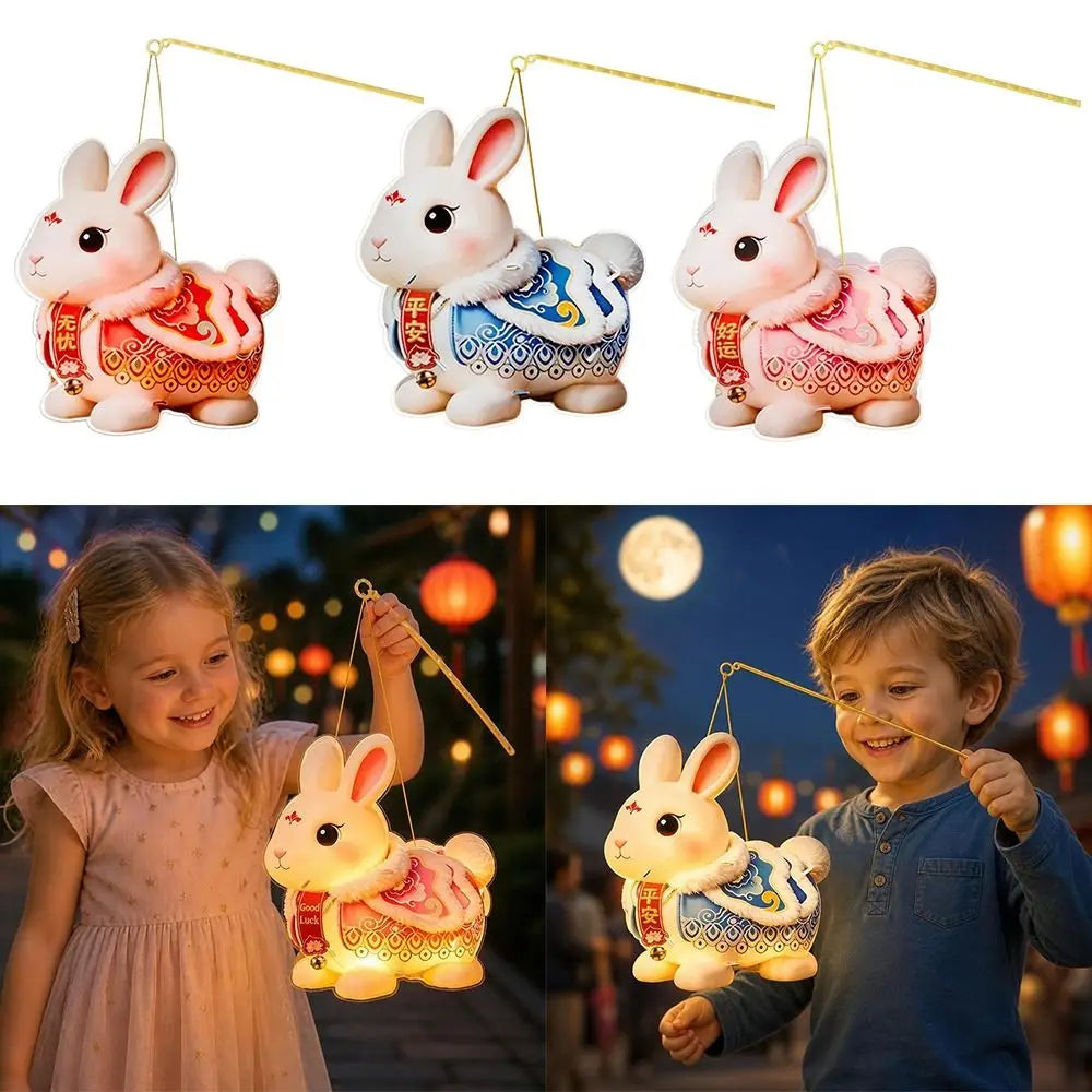DIY Rabbit Lantern Handheld LED PVC Mid-Autumn Festival Kit