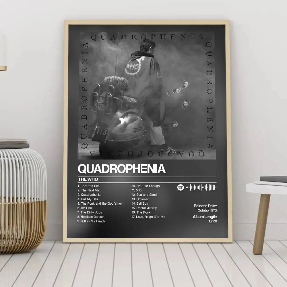 Quadrophenia The Who Art Poster – Self-Adhesive Waterproof