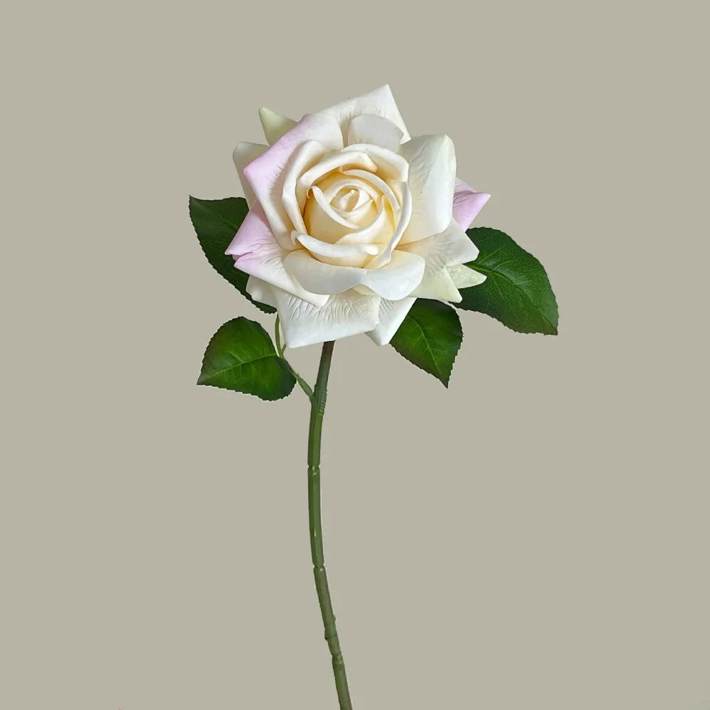 Multicolor Artificial Rose Silk Real Touch Faux Flower 42cm