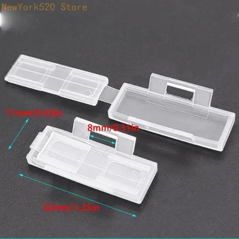 50-Pack Waterproof Transparent Nylon Cable Label Cards