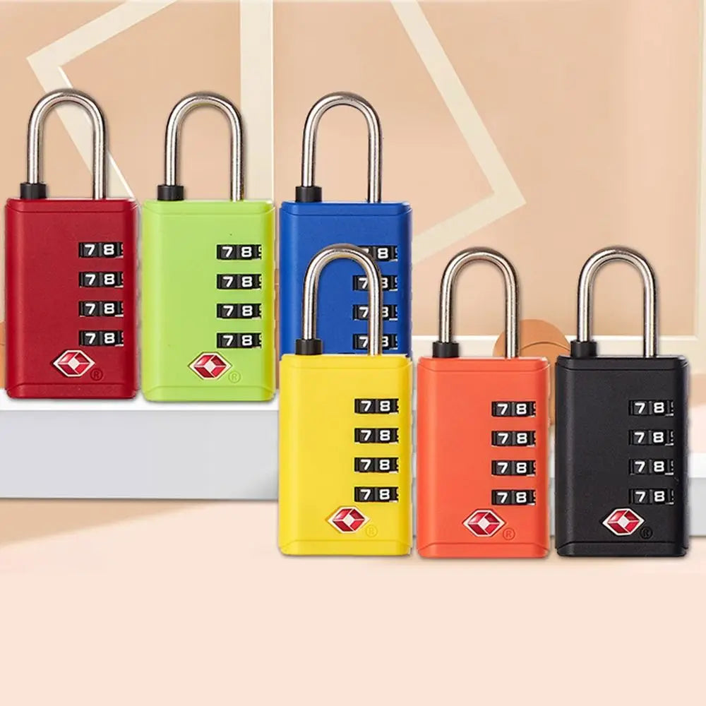 TSA 4-Digit Combination Padlock for Travel Luggage