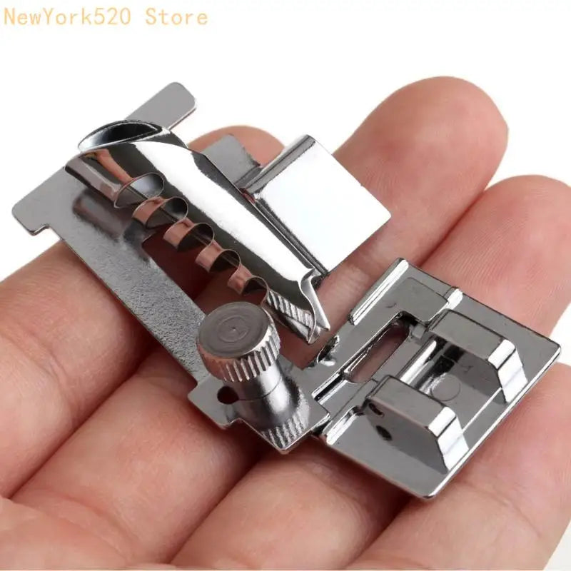 Adjustable Bias Tape Binder Presser Foot for Sewing Machines